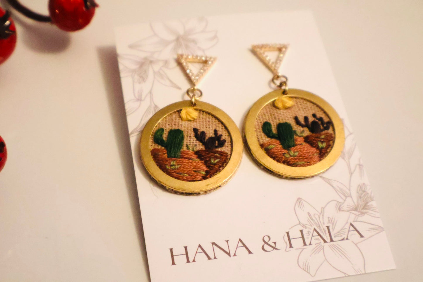 Cactus whisper earring