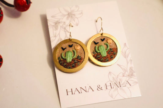 Cactus thorns earring