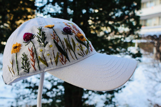 White Floral Garden Hat